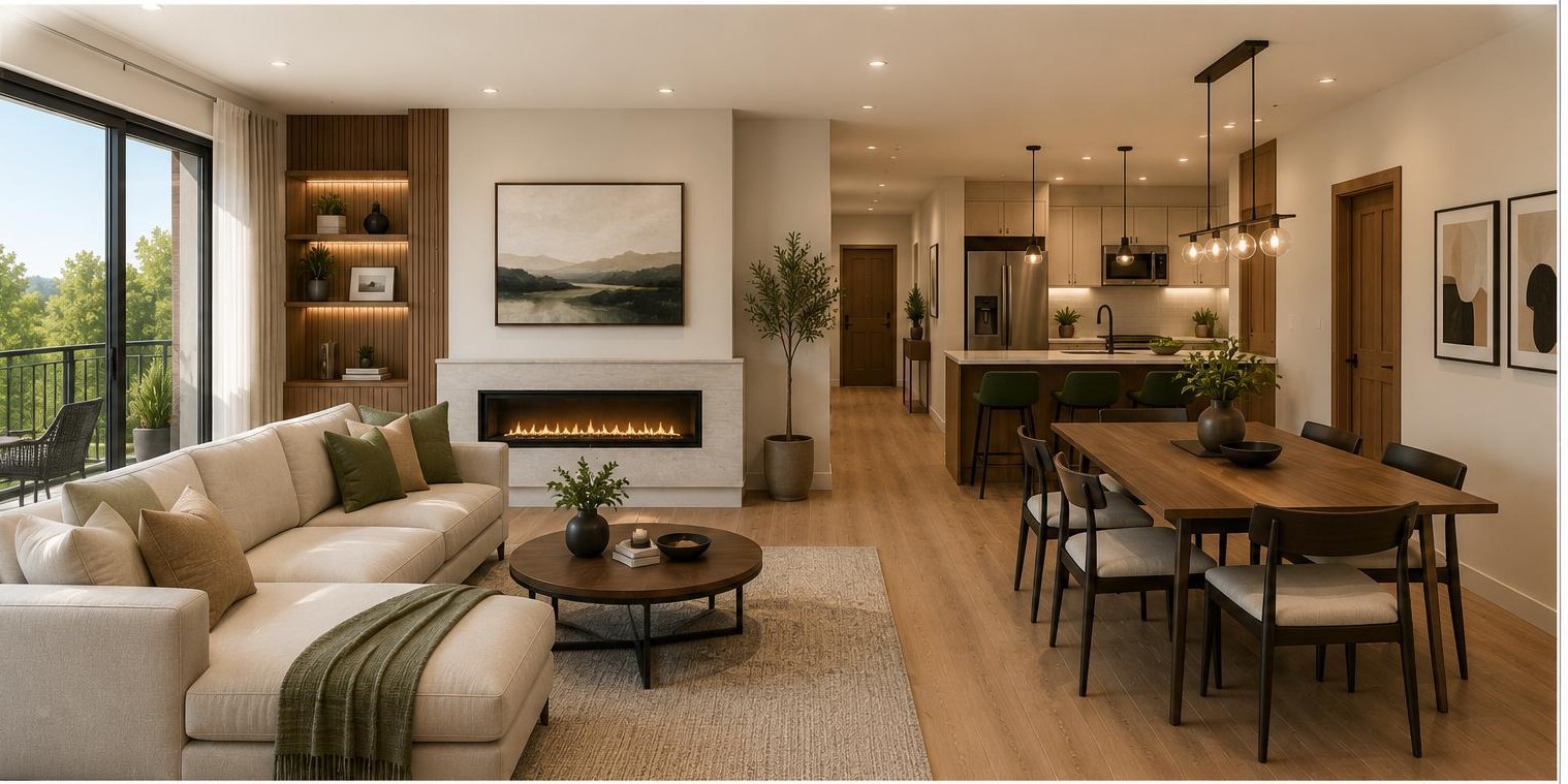 A single-story detached home